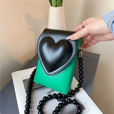 Chic Heart Design Phone Shoulder Bags