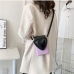 5Contrast Color Bead Strap Cross Shoulder Bag