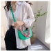 3Contrast Color Fluorescent Chain Shoulder Bag