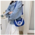 6Contrast Color Fluorescent Chain Shoulder Bag