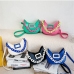 8Contrast Color Fluorescent Chain Shoulder Bag