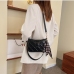 4Contrast Color Rhombus Lattice Ladies Shoulder Bag