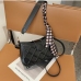 5Contrast Color Rhombus Lattice Ladies Shoulder Bag