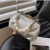 1Designer Ladies Faux Pearl Chain  White Shoulder Bags