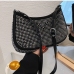 1Easy Matching Black Rhinestone  Shoulder Bags For Women