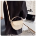 24Easy Matching  Semicircle Solid Shoulder Bags