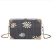 15Fashion Daisy Embroidery Straw Chain Shoulder Bags