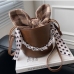 12Fashion Plaid Chain Patchwork Design Bucket Bags