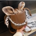 13Fashion Plaid Chain Patchwork Design Bucket Bags