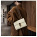 8Fashion Ruched Designs Golden Chain Shoulder Bag