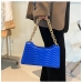 5Fashion Trends Solid Golden Chain Shoulder Bag