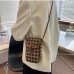 5Fashionable Houndstooth Leopard Phone Shoulder Bag