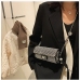 9French Style Rhinestone Twist Lock Shoulder Bags