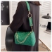 1Gradient Color Rhombus Plaid Chain Design Shoulder Bags