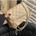 15Ladies Rhombus Lattice Black One Shoulder Bags