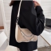 10Leisure Color Blocking Faux Pearl Ladies Shoulder Bagd