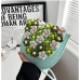 25Simple Contrast Color Flower Weaving Shoulder Bags