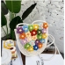 5Simple Contrast Color Flower Weaving Shoulder Bags