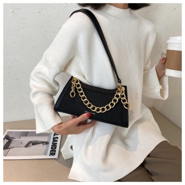 Simple Design Chain Shoulder Bag For Women