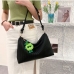 6Solid Colour Pleated Shoulder Bags For Ladies