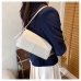 1Solid Versatile One Shoulder Armpits Bag