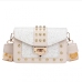 21Trendy Fashionable Sequined Rivets Shoulder Bags