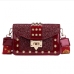 7Trendy Fashionable Sequined Rivets Shoulder Bags