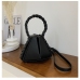 3Triangle Shape Zipper Down Shoulder Bag Handbags