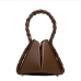 23Triangle Shape Zipper Down Shoulder Bag Handbags