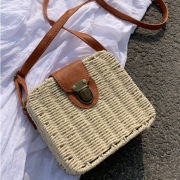 Vacation Straw Shoulder Bags For Women
