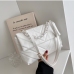 1Versatile Chain Decor Solid Shoulder Bags For Women