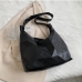 10Versatile Plain Rhombus Lattice Large Shoulder Bag