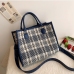 4 2022 Fashion Plaid Tote Bag