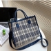 1 2022 Fashion Plaid Tote Bag