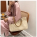 4 Chain Weave Straw Tote Bag For Women