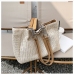 5 Chain Weave Straw Tote Bag For Women