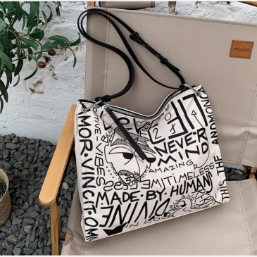   Fashion Letter Printing  Shoulder Tote Bag