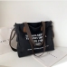 7 Simple Letter Printed Tote Bag