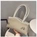 7Easy Matching Contrast Color Letter Tote Bag