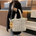 4Gradient Color Large Capacity Down-Filled Tote Bag