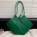 4Trending Solid High-Capacity Woven Tote Bag