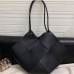 6Trending Solid High-Capacity Woven Tote Bag