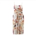 1Front Ruched Camisole Boho Style Dresses
