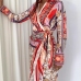 4Tribal Printed Long Sleeve Boho Maxi Dresses