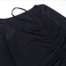 8Black Drawstring Long Sleeve Bodycon Dress
