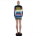 6Casual Colorful Ruched Long Sleeve Short Dress