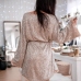 6Chic Sequined Crew Neck Long Sleeve Dress
