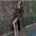 10Fashion Sexy Long Sleeve Midi Dress
