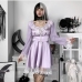 6French Cute Lolita Long Sleeve Short Dress