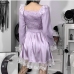 8French Cute Lolita Long Sleeve Short Dress